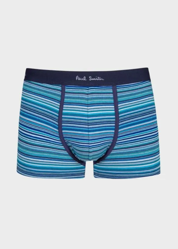 Paul Smith Underwear Mixed Stripe Boxer Briefs Three Pack Navy 8211 Mens