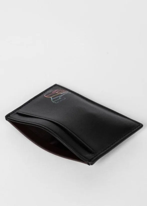 Paul Smith Wallets 039Broad Stripe Zebra039 Card Holder Black 8211 Mens