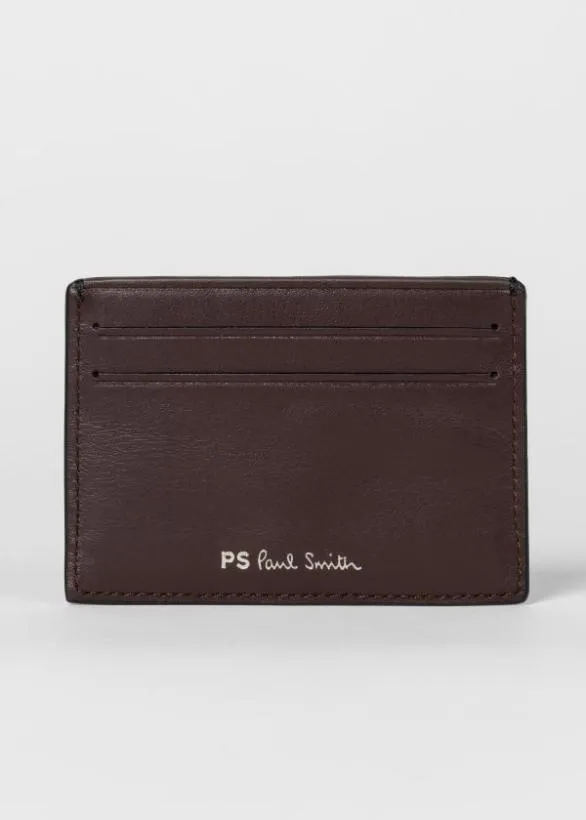 Paul Smith Wallets 039Broad Stripe Zebra039 Card Holder Black 8211 Mens