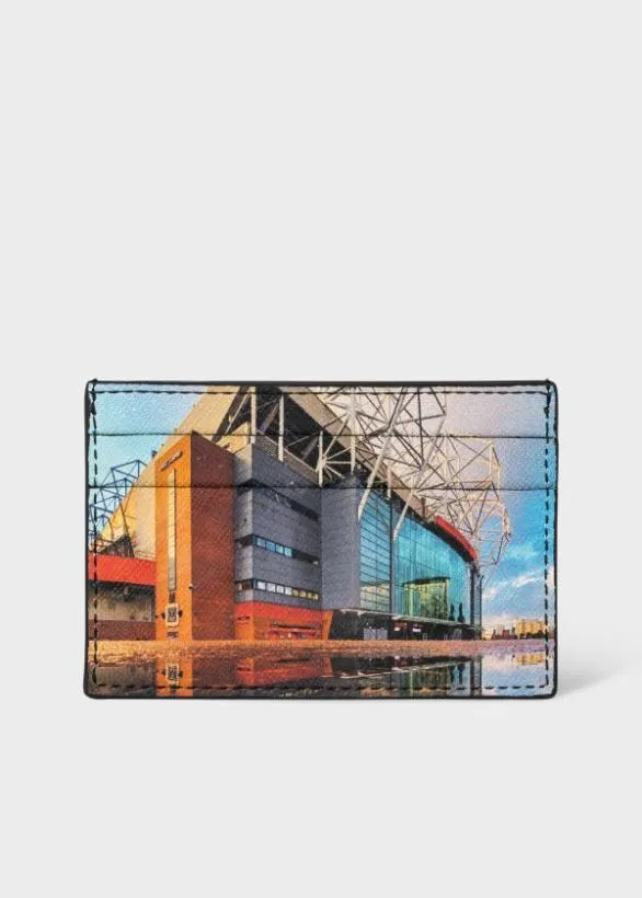 Paul Smith Wallets Paul Smith and Manchester United 8211 039Stadium039 Print Card Holder Black 8211 Mens