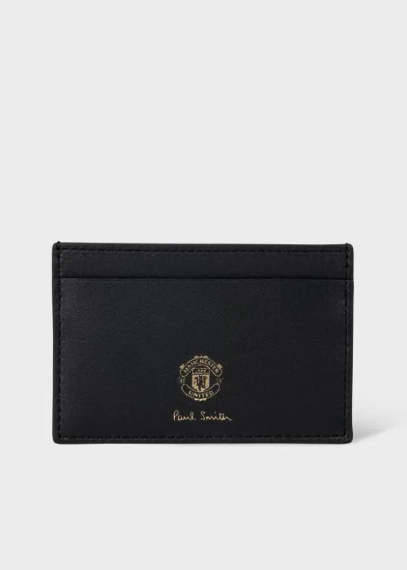 Paul Smith Wallets Paul Smith and Manchester United 8211 039Stadium039 Print Card Holder Black 8211 Mens