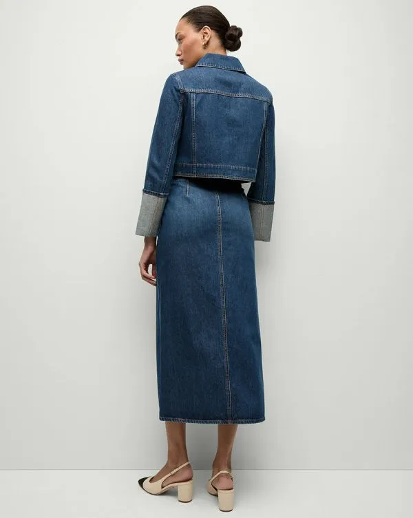 Phila Denim Jacket Evening Dusk Women Veronica Beard Jackets and Outerwear