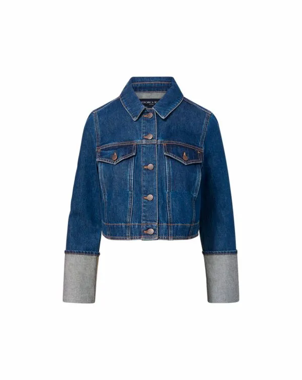 Phila Denim Jacket Evening Dusk Women Veronica Beard Jackets and Outerwear