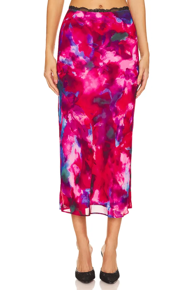 Phoenix Maxi Skirt Welling Floral Multi Women Lovers and Friends Skirts