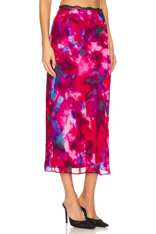 Phoenix Maxi Skirt Welling Floral Multi Women Lovers and Friends Skirts