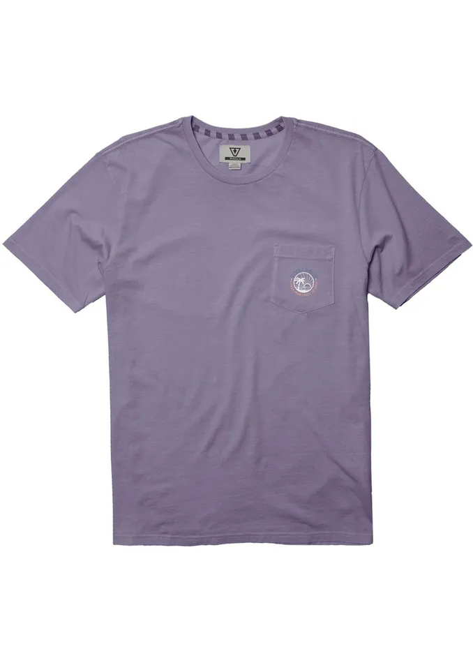 Premium Tees Vissla Men Sun Down Ss Pkt Tee DUSTY LILAC Premium Tees Vissla Men Sun Down Ss Pkt Tee DUSTY LILAC