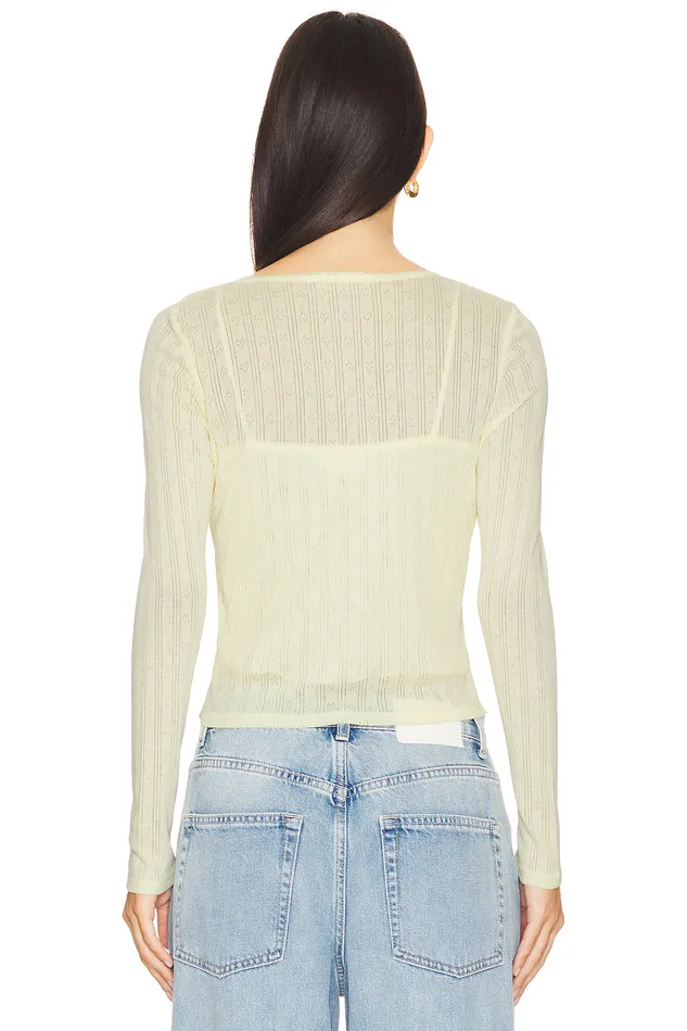 Presley Cardigan Butter Yellow Women Lovers and Friends Tops