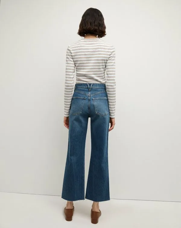 Pruitt LongSleeve Tee Offwhite Multi Women Veronica Beard Tops