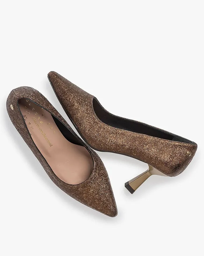 Pumps Women Floris Van Bommel Pointi 0114 Metallicprint