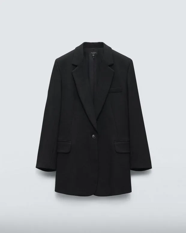 rag and bone Blazers and Vests Women Suzanne Viscose Blazer Black