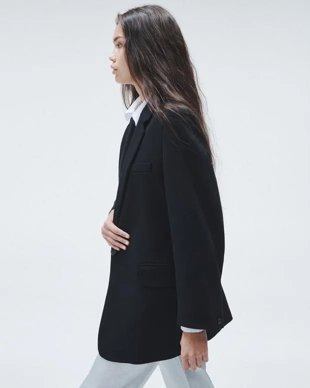 rag and bone Blazers and Vests Women Suzanne Viscose Blazer Black