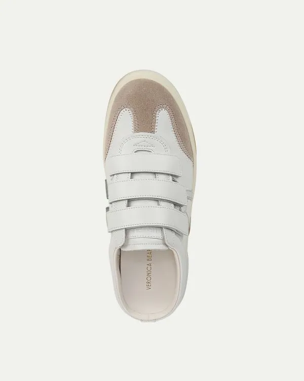 Reagan Velcro Mule Whiteandsilver Women Veronica Beard Shoes