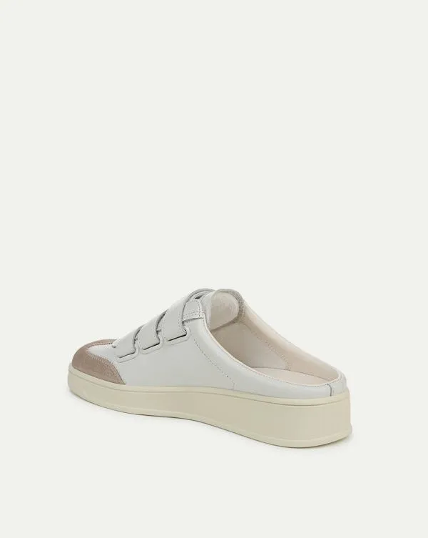 Reagan Velcro Mule Whiteandsilver Women Veronica Beard Shoes