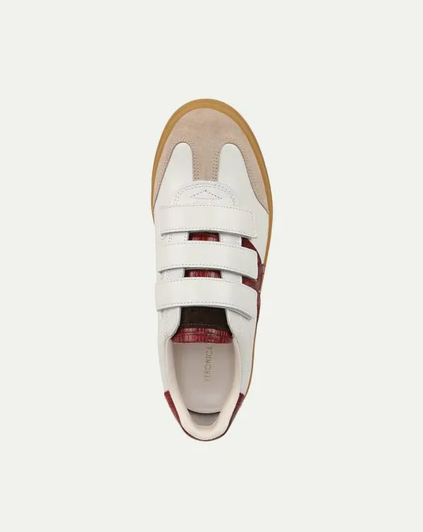 Reagan Velcro Sneaker Whiteandwine Women Veronica Beard Shoes Reagan Velcro Sneaker Whiteandwine Women Veronica Beard Shoes