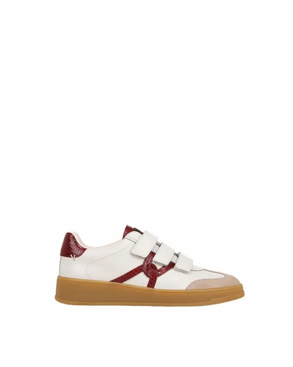 Reagan Velcro Sneaker Whiteandwine Women Veronica Beard Shoes Reagan Velcro Sneaker Whiteandwine Women Veronica Beard Shoes
