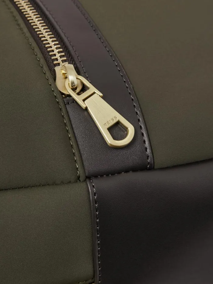 REISS Bags Men Neoprene Zipped Backpack Khaki