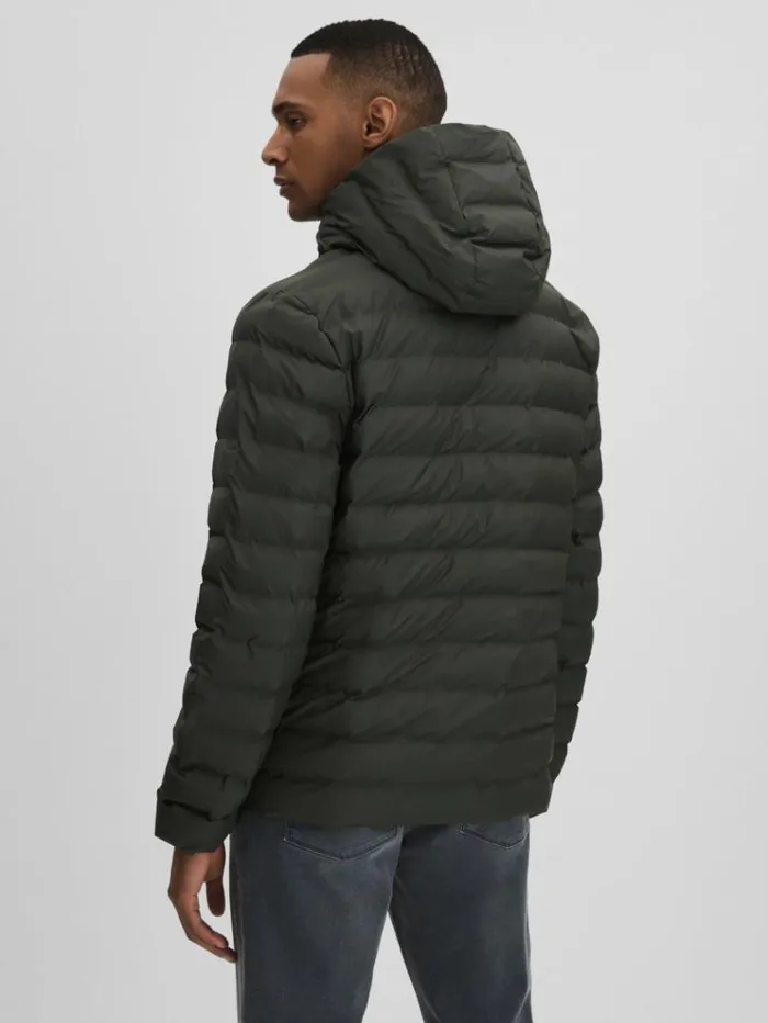 REISS Blazers and Jackets Women Rains Hooded Puffer Jacket Green