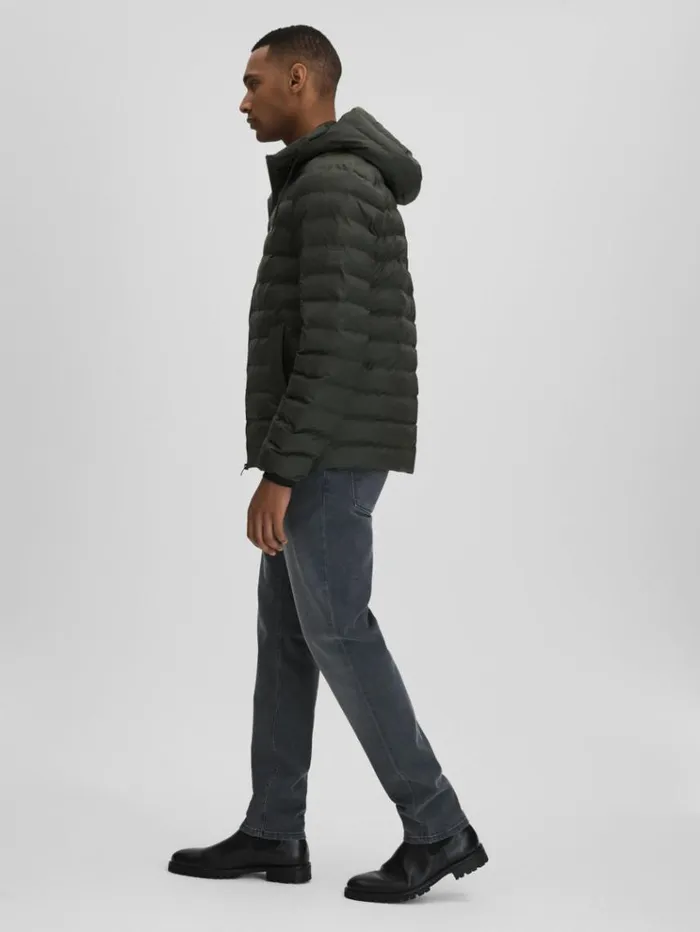 REISS Blazers and Jackets Women Rains Hooded Puffer Jacket Green