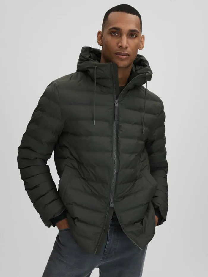 REISS Blazers and Jackets Women Rains Hooded Puffer Jacket Green
