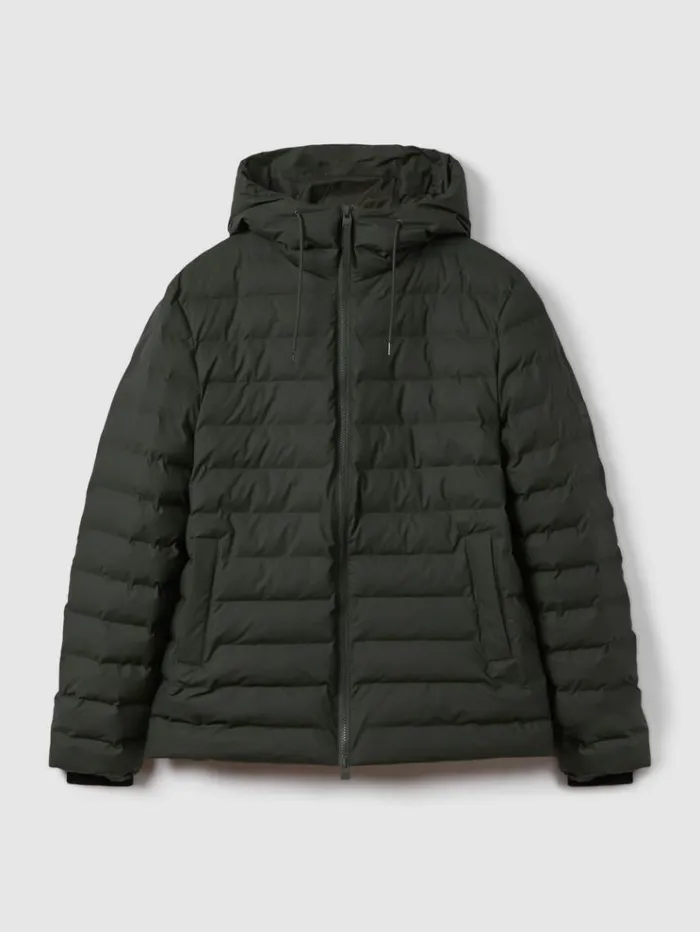 REISS Blazers and Jackets Women Rains Hooded Puffer Jacket Green