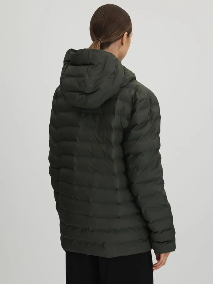 REISS Blazers and Jackets Women Rains Hooded Puffer Jacket Green