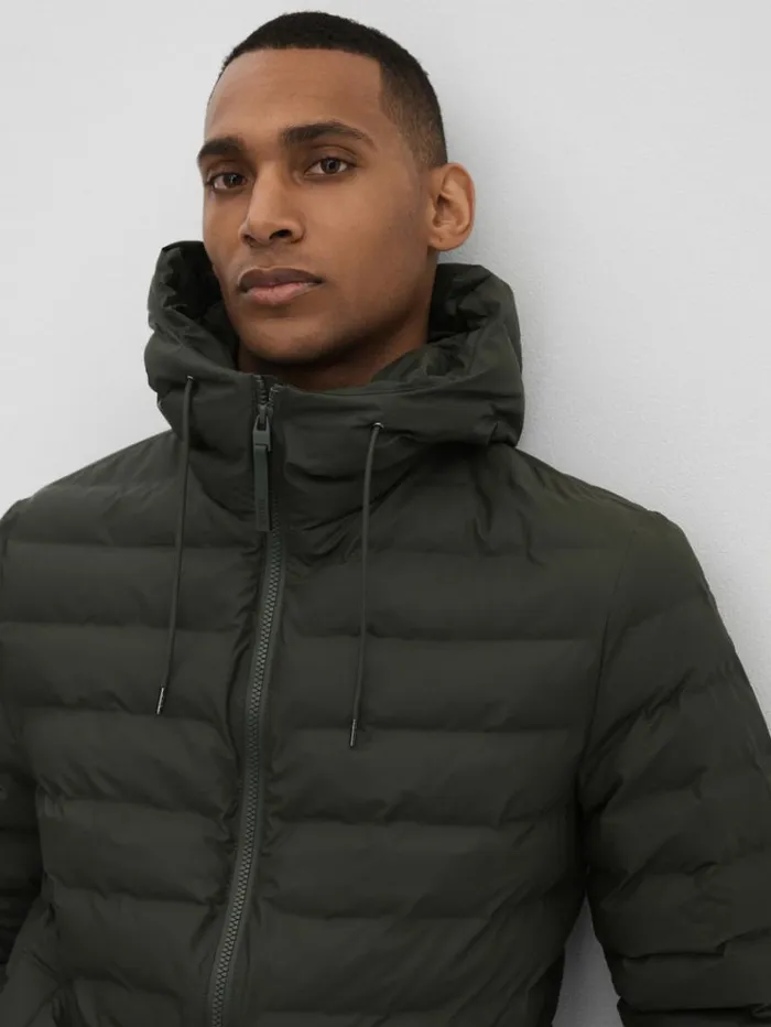 REISS Blazers and Jackets Women Rains Hooded Puffer Jacket Green