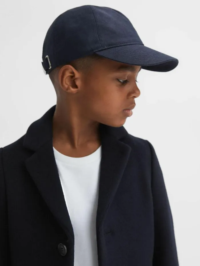 REISS Coats and Jackets Children Single Breasted Overcoat Navy