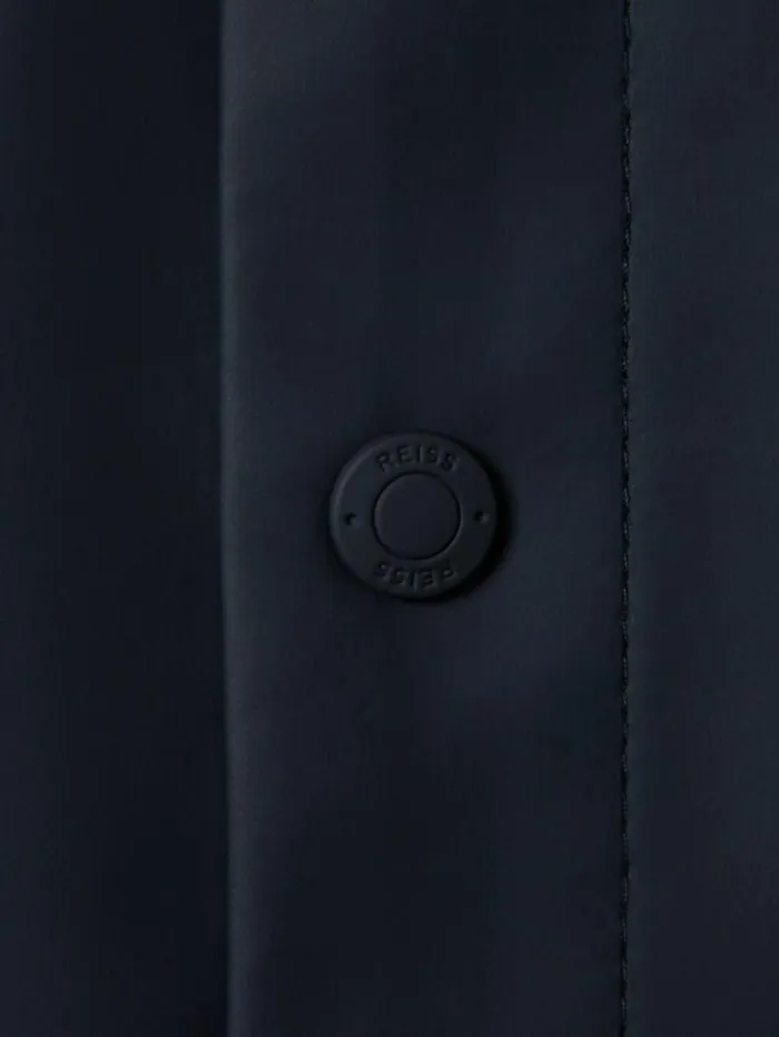REISS Coats and Jackets Children Water Repellent Hooded Coat Navy