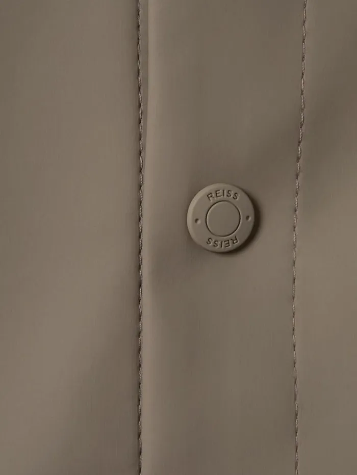REISS Coats and Jackets Children Water Repellent Hooded Coat Stone