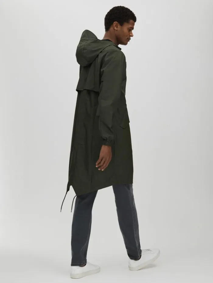 REISS Coats and Jackets Men Rains Fishtail Parka Dark Green
