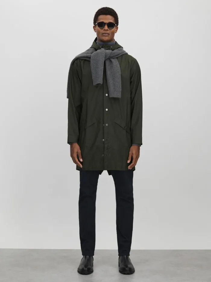 REISS Coats and Jackets Men Rains Fishtail Parka Dark Green