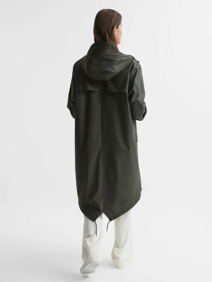 REISS Coats and Jackets Men Rains Fishtail Parka Dark Green