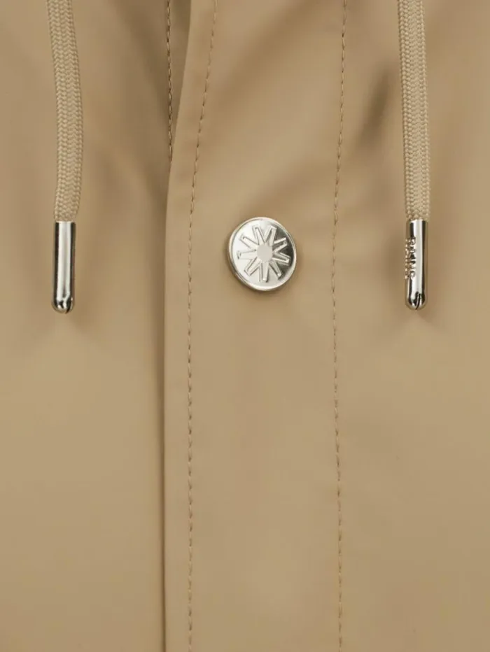 REISS Coats and Jackets Men Rains Longline Hooded Raincoat Sand