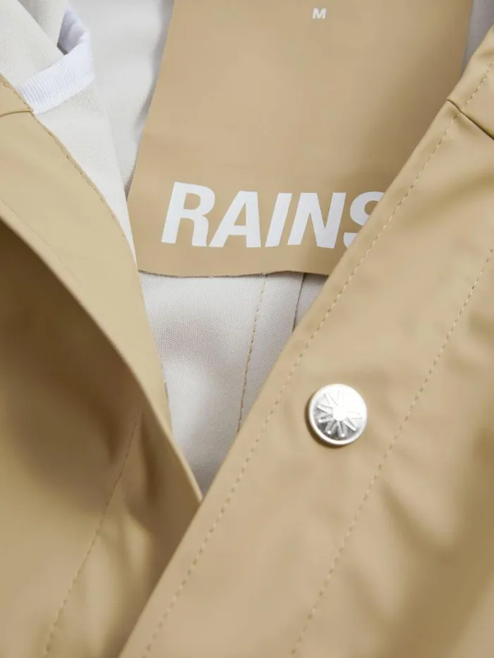 REISS Coats and Jackets Men Rains Longline Hooded Raincoat Sand