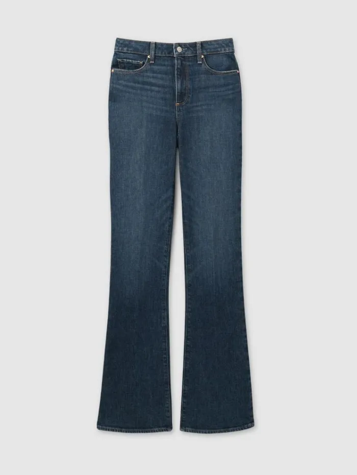REISS Denim Women Paige Ancient Blue High Rise Flared Jeans Ancient Blue