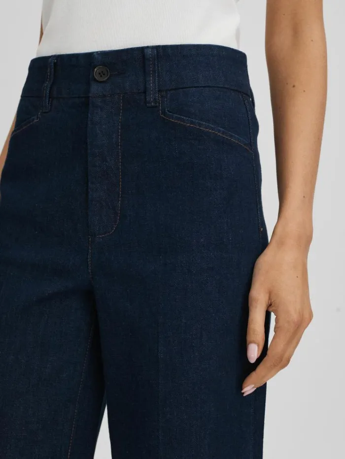 REISS Denim Women Paige High Rise Wide Leg Jeans Edinburgh