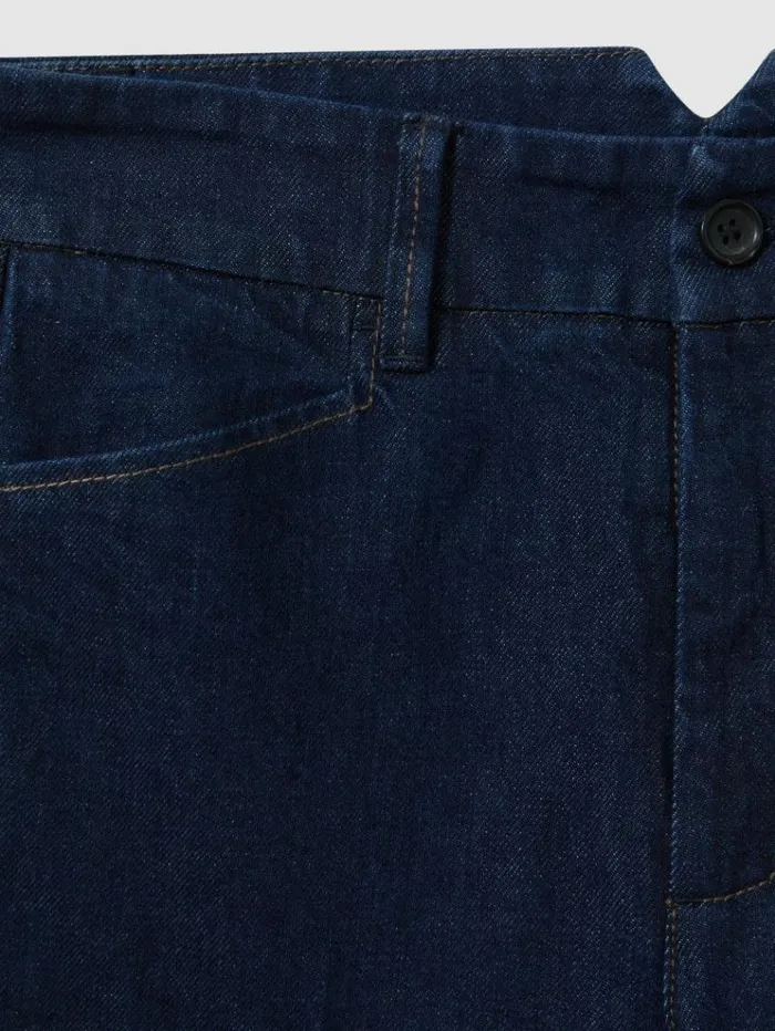REISS Denim Women Paige High Rise Wide Leg Jeans Edinburgh
