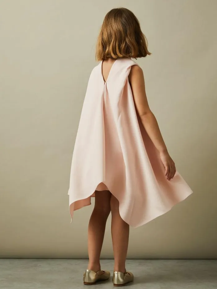 REISS Dresses Children HighNeck Drape Back Dress Pink