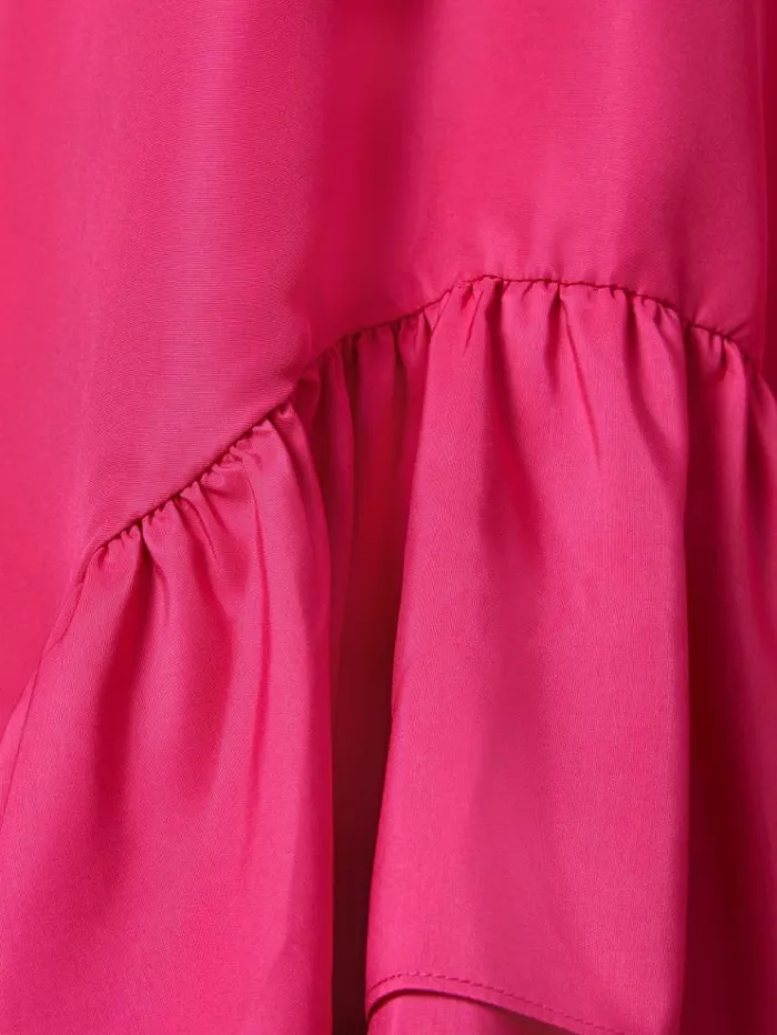 REISS Dresses Children Layered HighLow Dress Bright Pink