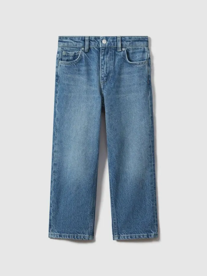 REISS Jeans Children Loose Fit Adjuster Jeans Mid Blue