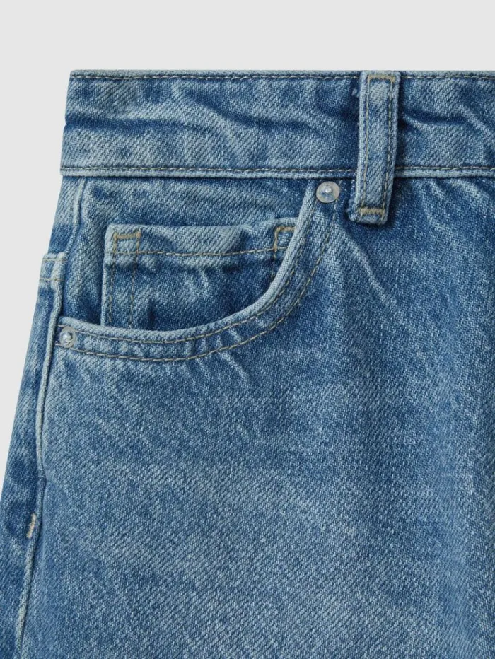 REISS Jeans Children Loose Fit Adjuster Jeans Mid Blue
