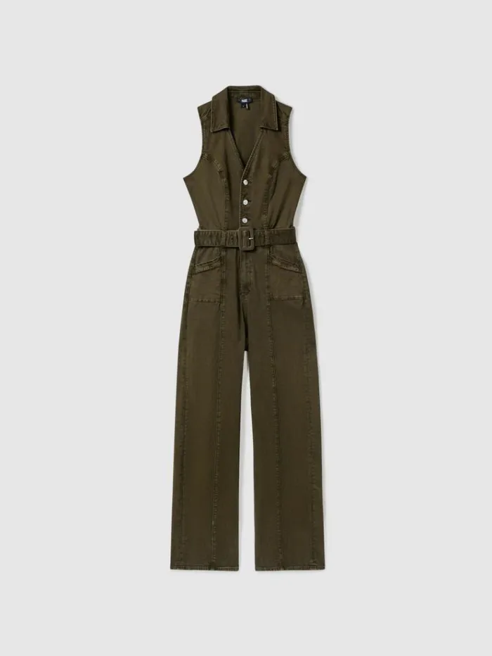 REISS Jumpsuits and Rompers Women Paige Denim Jumpsuit Olive