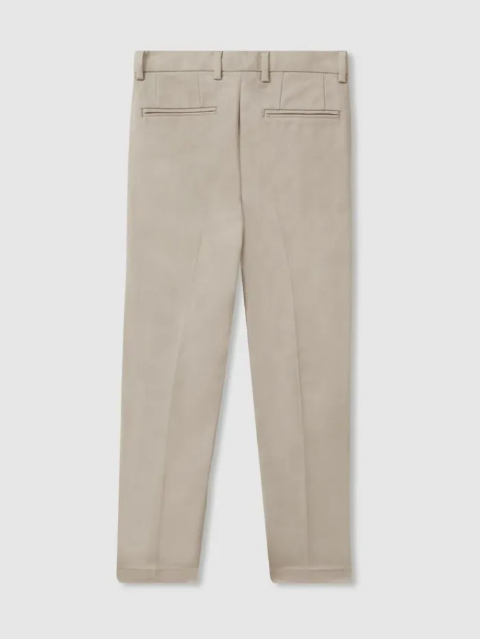 REISS Pants Children Slim Fit Chinos Stone