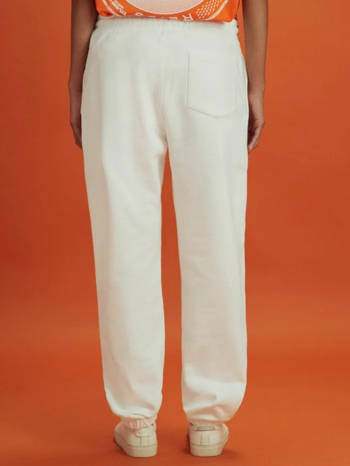 REISS Pants Men McLaren F1 Cotton Drawstring Joggers White