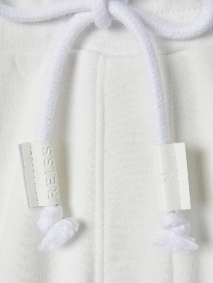 REISS Pants Men McLaren F1 Cotton Drawstring Joggers White