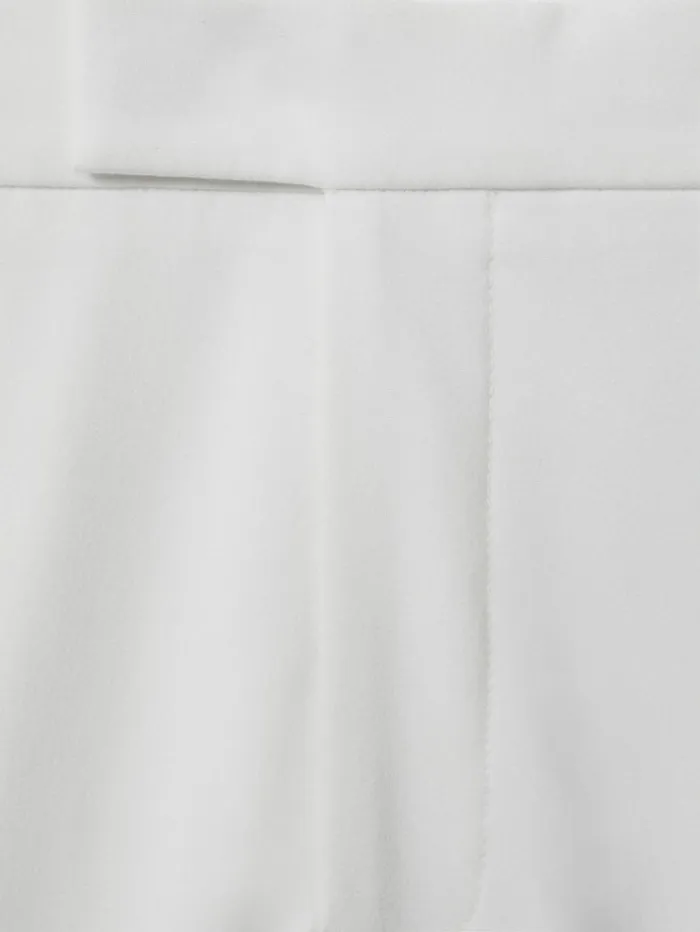 REISS Pants Men Relaxed Drawstring Trousers White