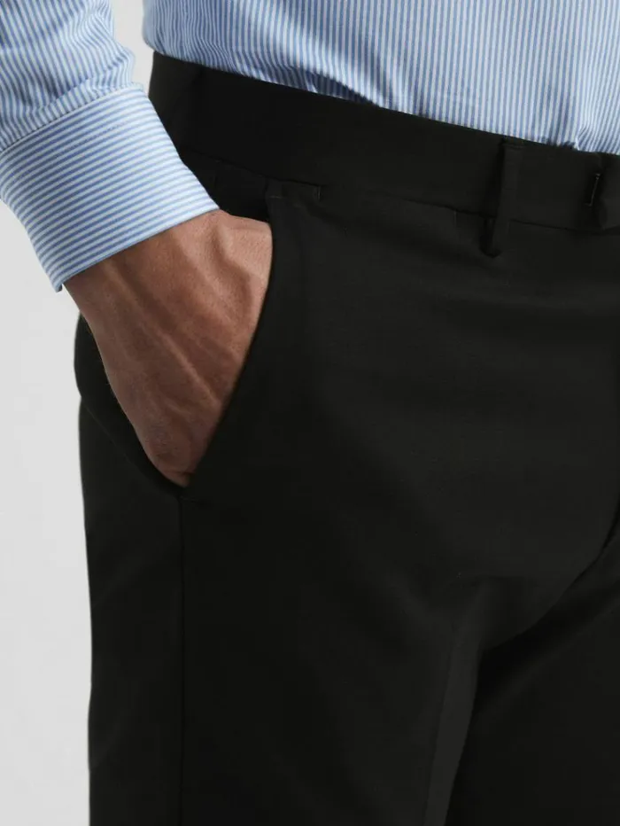 REISS Pants Men Slim Fit Chinos Black