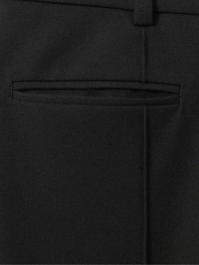 REISS Pants Women High Rise Flared Trousers Black