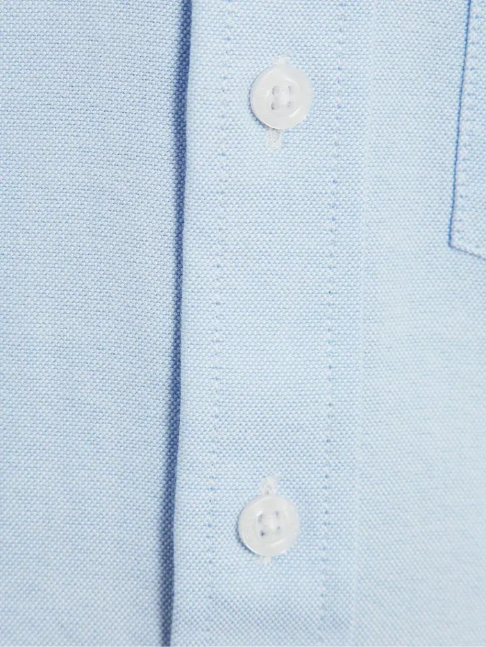 REISS Shirts Children Slim Fit ButtonDown Oxford Shirt Soft Blue