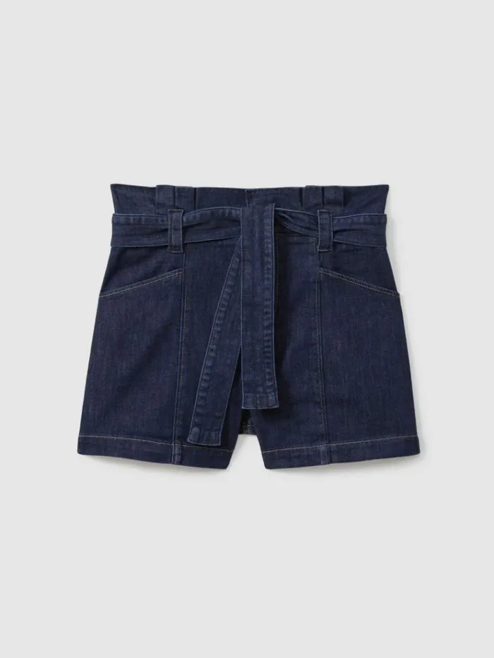 REISS Shorts Women Paige Belted Denim Shorts Baltimore